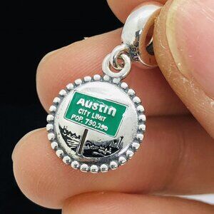 ✨🔥Pandora Austin City Limits Charm Vintage Austin Texas Sign Charm Pop Charm